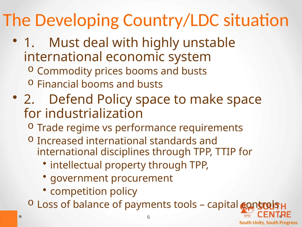 South Unity, South Progress. Mainstreaming - slide 6 of 14