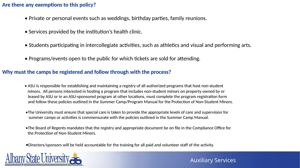 Summer Programs Boot Camp January 2023 - slide 11 of 57