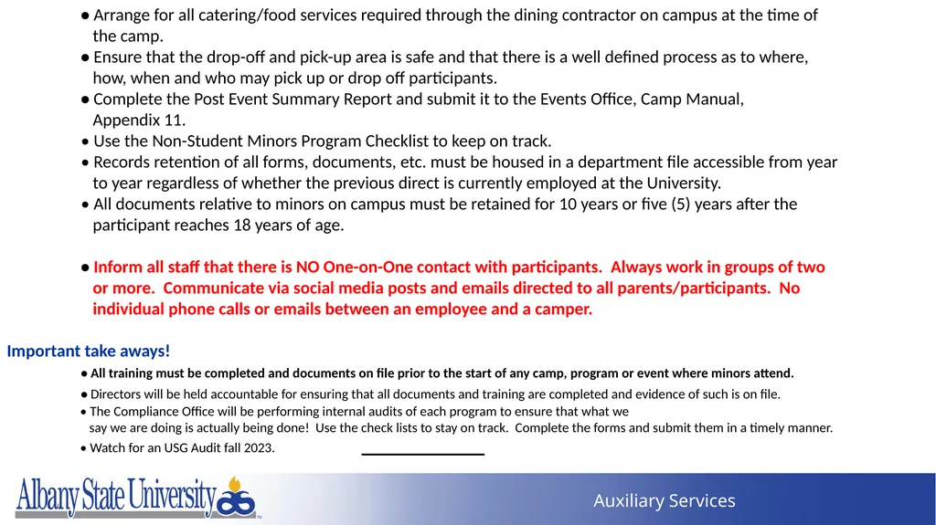 Summer Programs Boot Camp January 2023 - slide 16 of 57