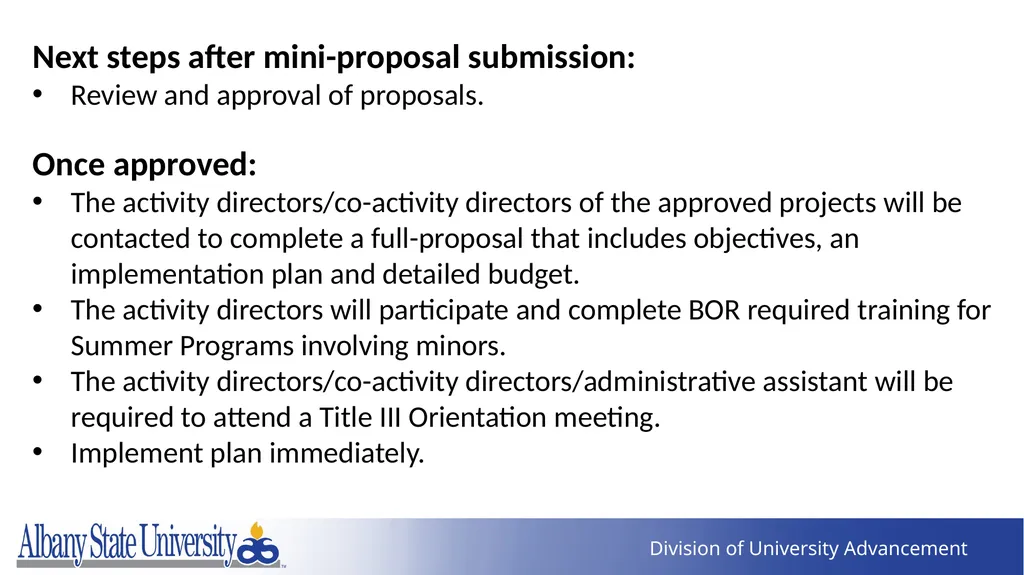 Summer Programs Boot Camp January 2023 - slide 21 of 57