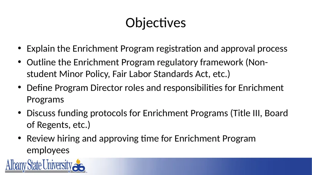 Summer Programs Boot Camp January 2023 - slide 3 of 57