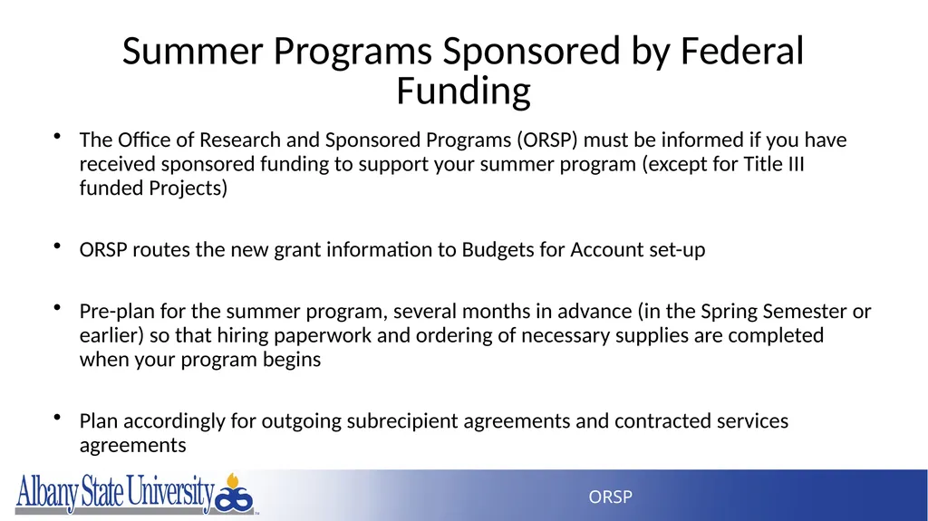 Summer Programs Boot Camp January 2023 - slide 26 of 57