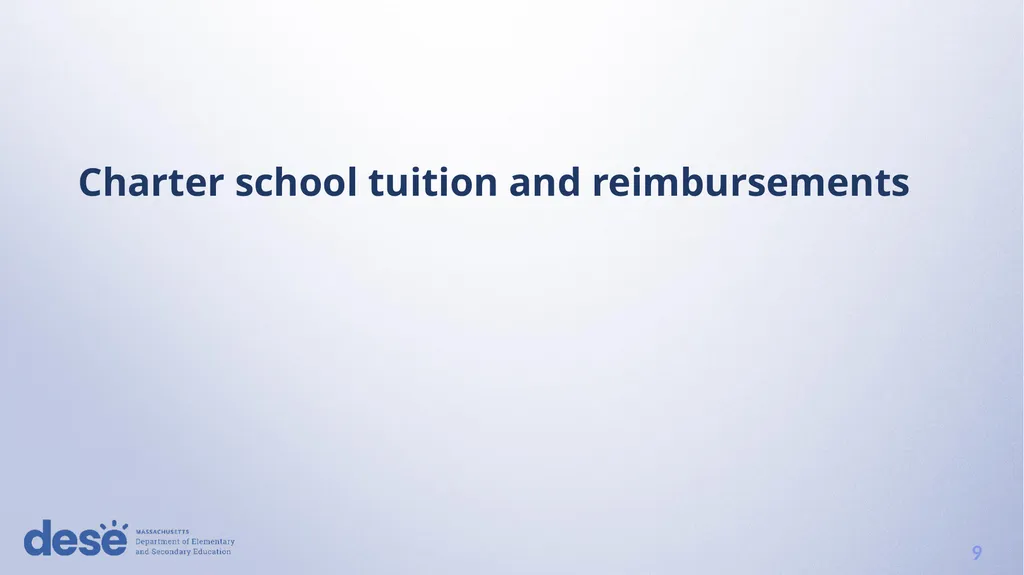 FY25 Chapter 70 aid and Charter reimbursements - slide 9 of 28