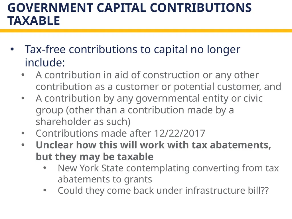The new tax act and state and local governments - slide 13 of 28