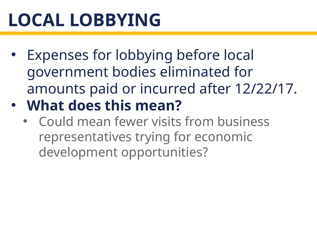 The new tax act and state and local governments - slide 12 of 28