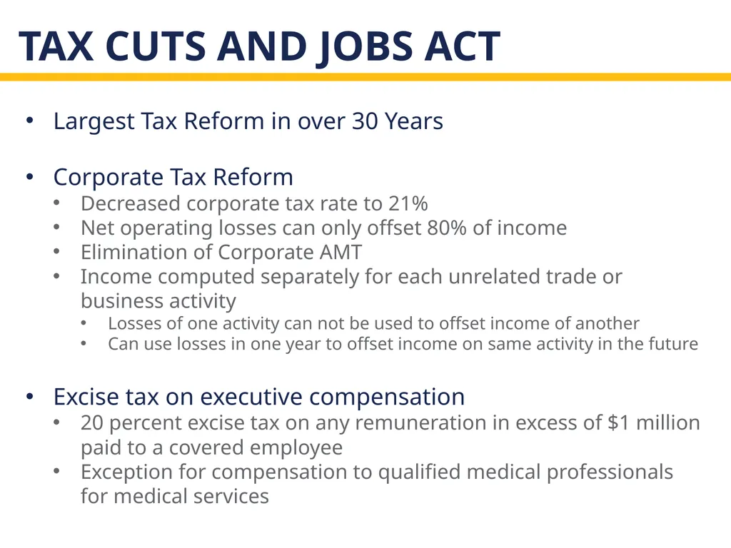 The new tax act and state and local governments - slide 5 of 28