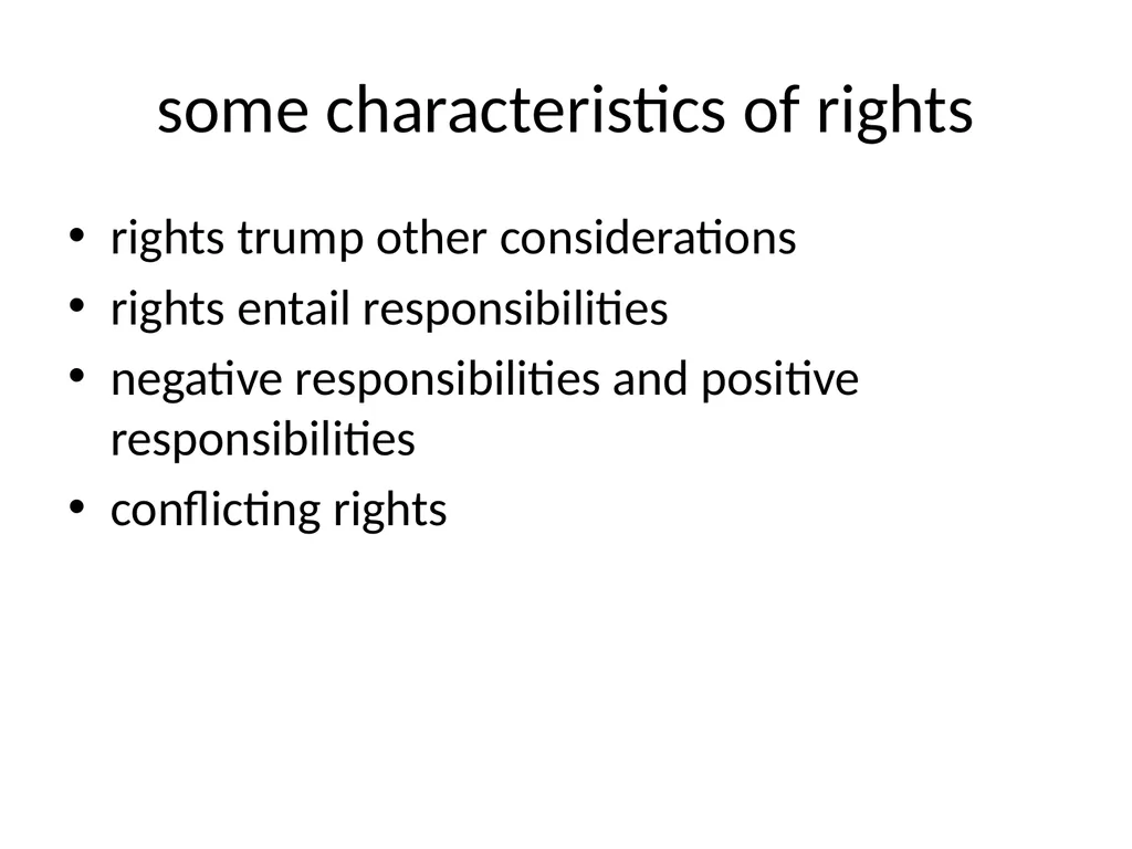 Ethics Theory and Business Practice 1.1 Rights - slide 15 of 16