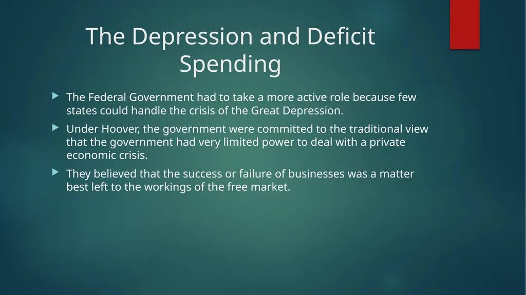 Borrowing and the Public Debt Objective: To learn - slide 3 of 6