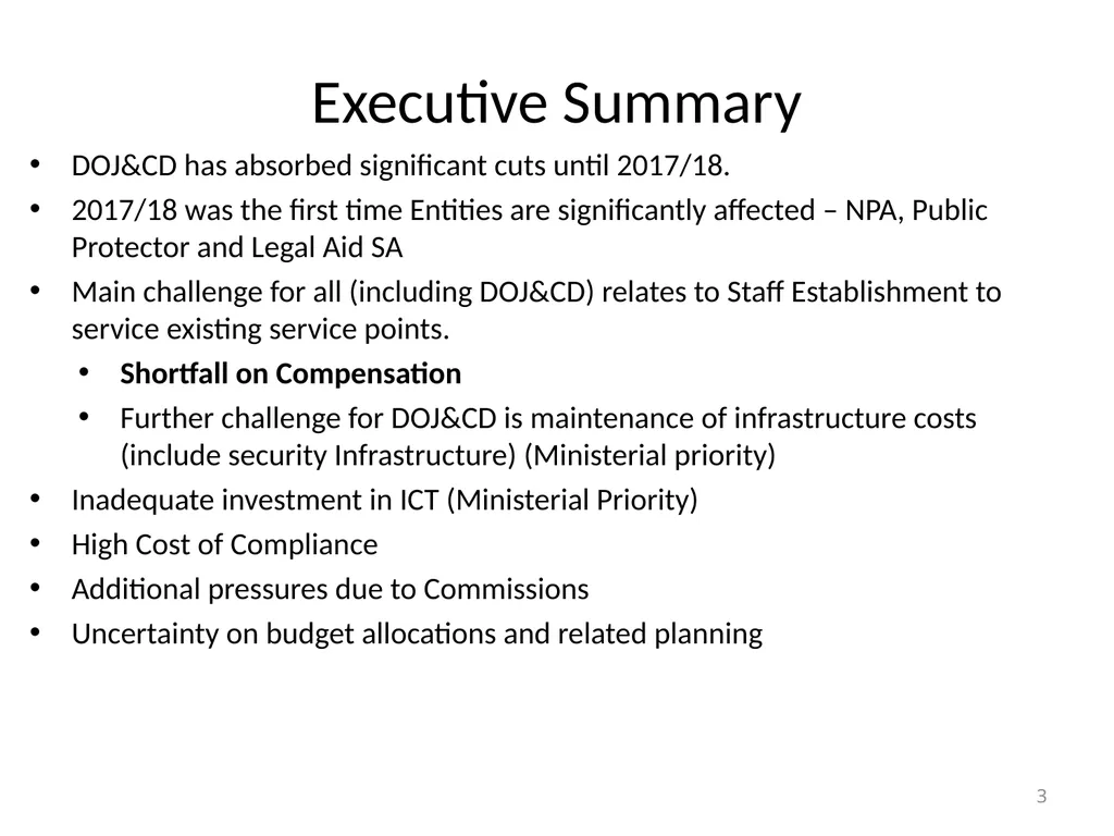 Department of Justice and Constitutional - slide 3 of 36