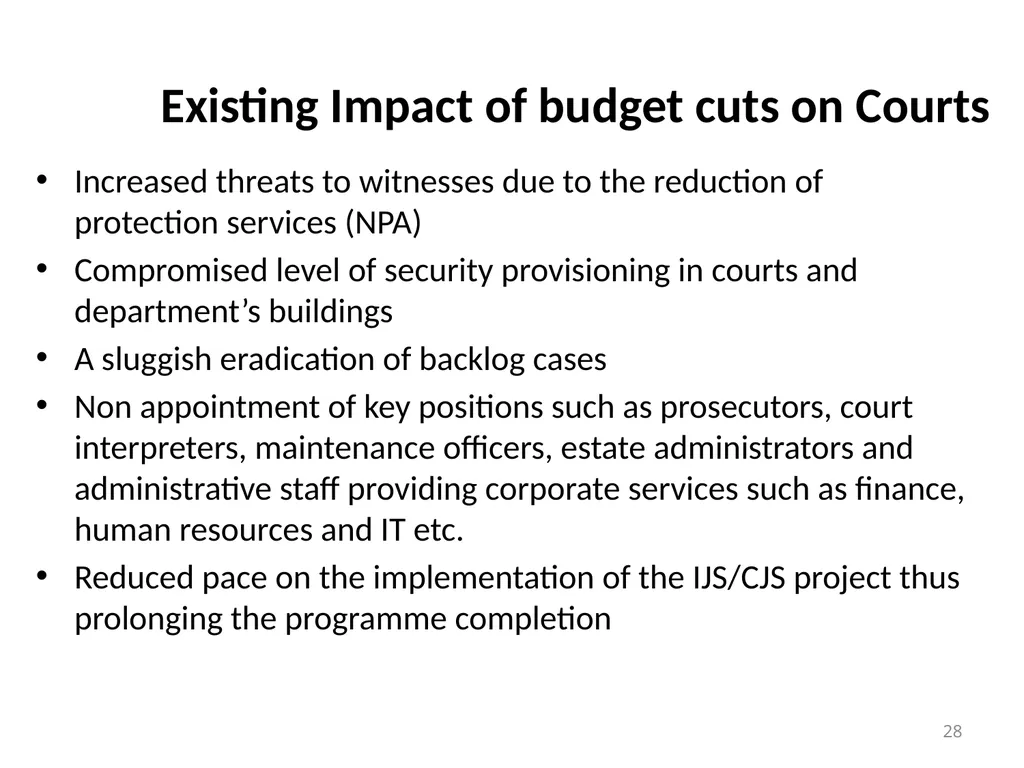 Department of Justice and Constitutional - slide 28 of 36