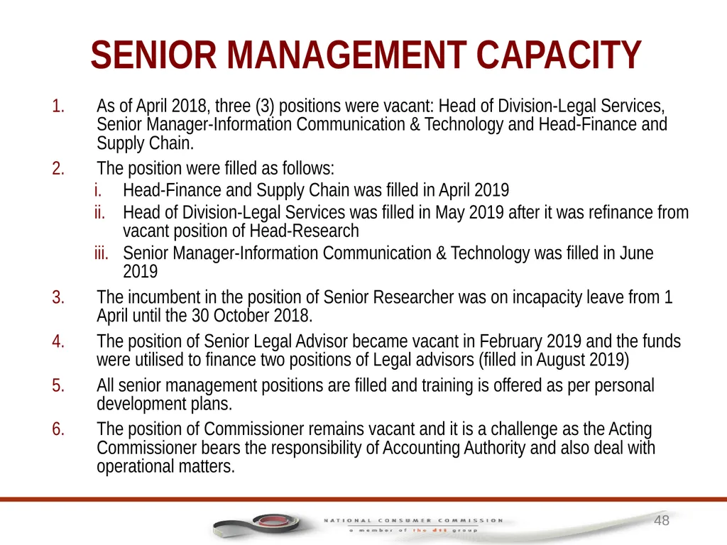 1 PORTFOLIO COMMITTEE ON TRADE AND INDUSTRY - slide 48 of 49
