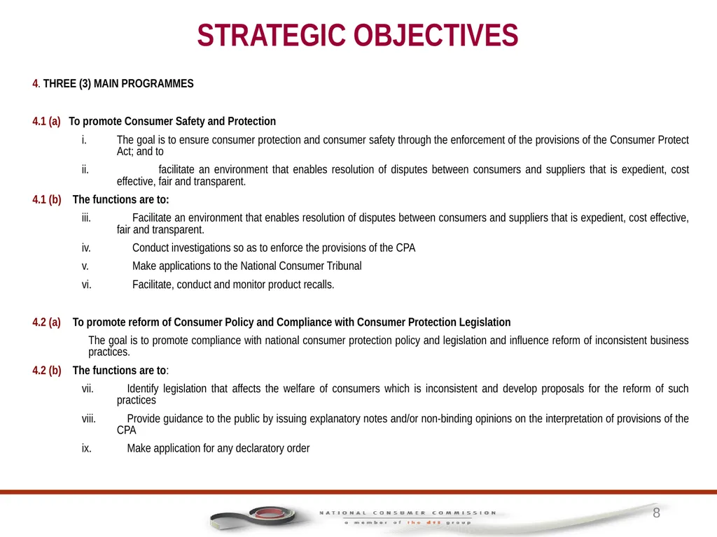 1 PORTFOLIO COMMITTEE ON TRADE AND INDUSTRY - slide 8 of 49