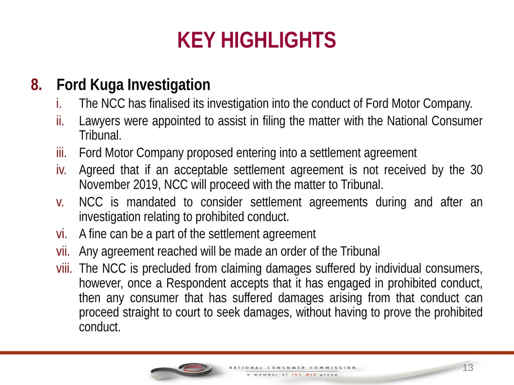 1 PORTFOLIO COMMITTEE ON TRADE AND INDUSTRY - slide 13 of 49