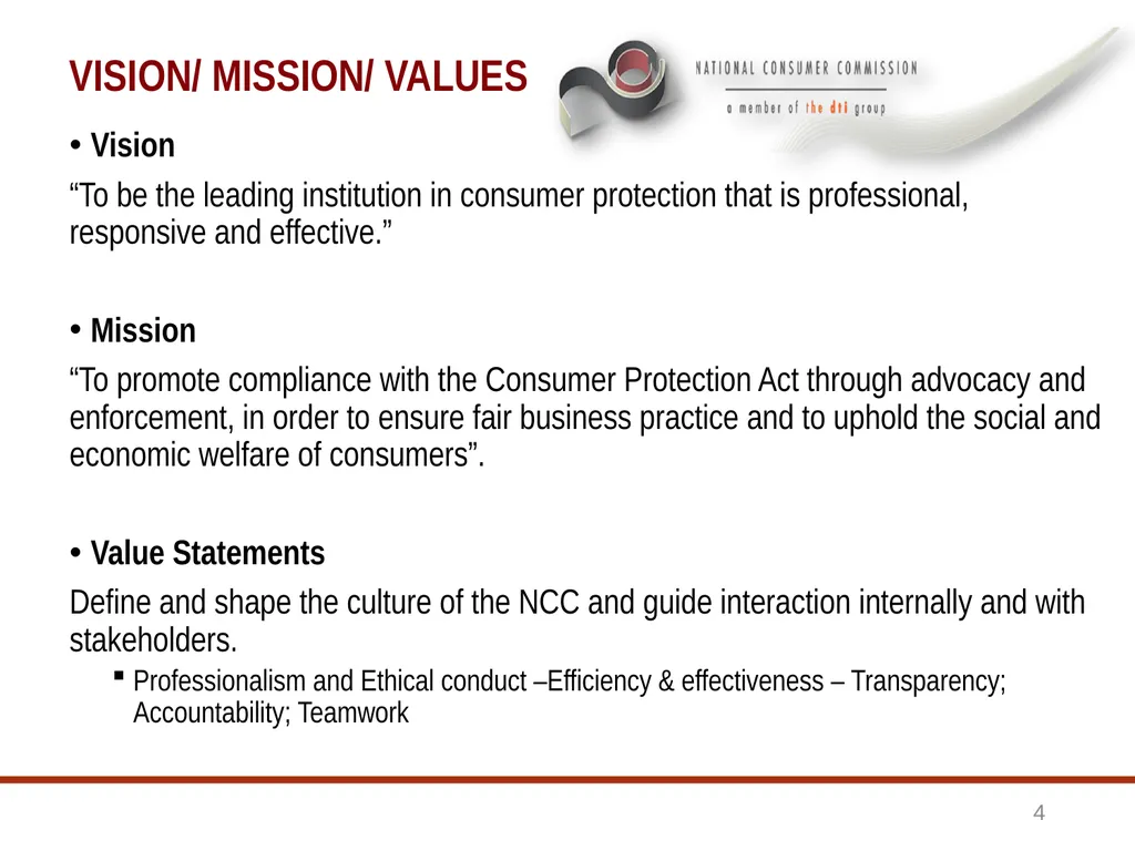 1 BRIEFING TO THE SELECT COMMITTEE ON TRADE AND - slide 4 of 26