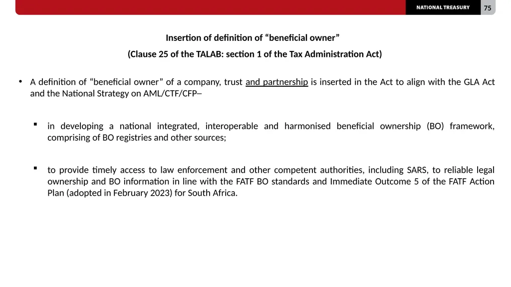 2023 TAX bills Presentation to the Select - slide 75 of 80