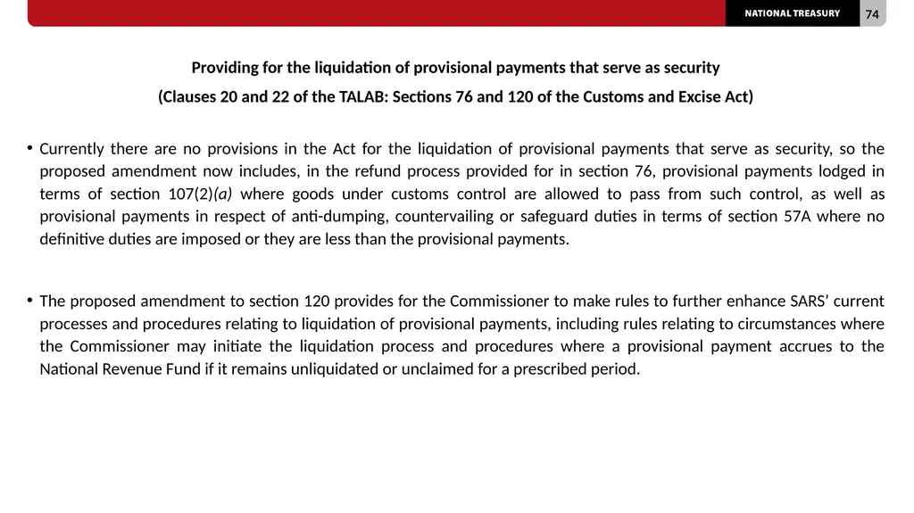 2023 TAX bills Presentation to the Select - slide 74 of 80