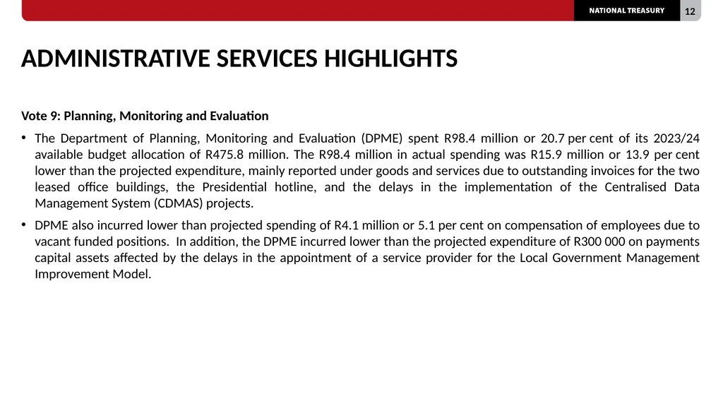 2023/24 QUARTER 1 SPENDING OUTCOMES Standing - slide 12 of 92