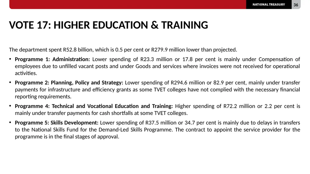 2023/24 QUARTER 1 SPENDING OUTCOMES Standing - slide 36 of 92