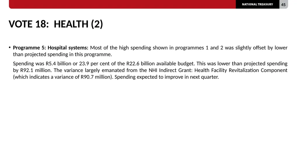 2023/24 QUARTER 1 SPENDING OUTCOMES Standing - slide 45 of 92