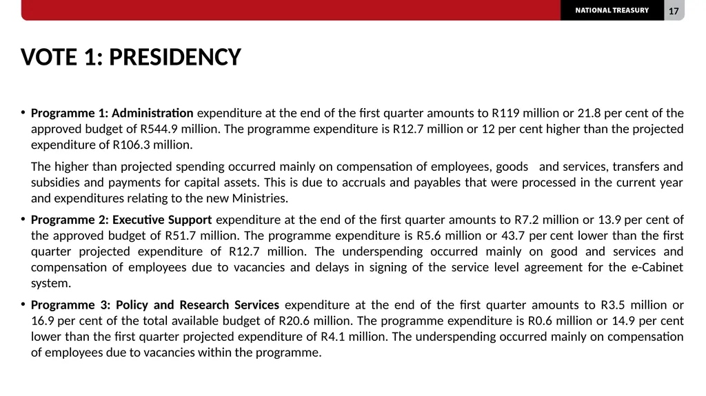 2023/24 QUARTER 1 SPENDING OUTCOMES Standing - slide 17 of 92