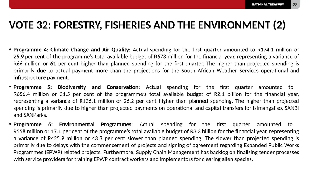 2023/24 QUARTER 1 SPENDING OUTCOMES Standing - slide 72 of 92