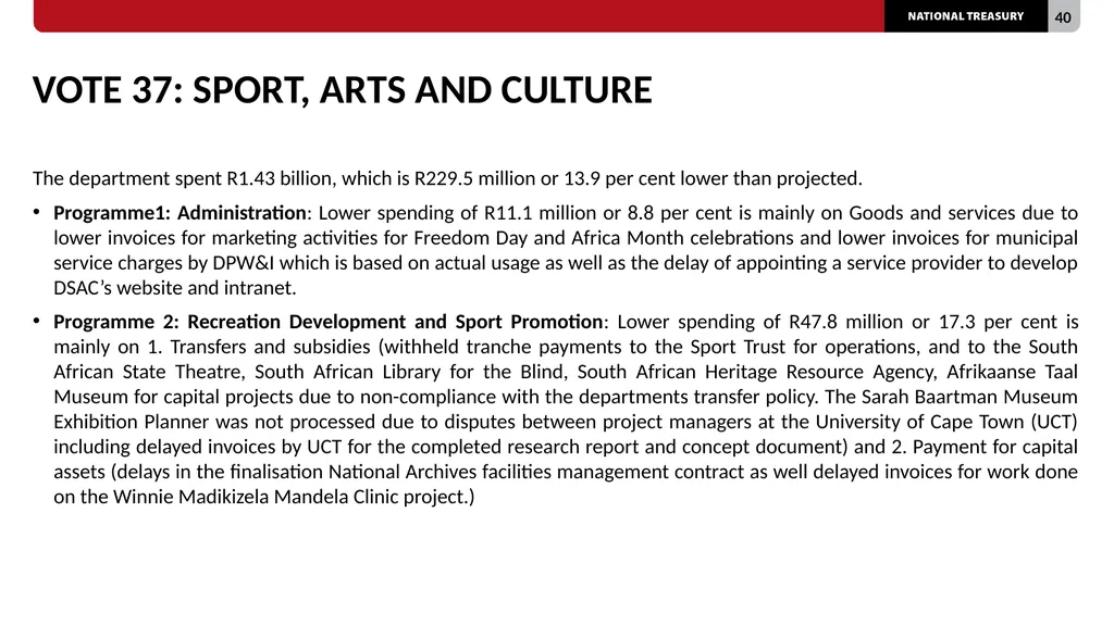2023/24 QUARTER 1 SPENDING OUTCOMES Standing - slide 40 of 92