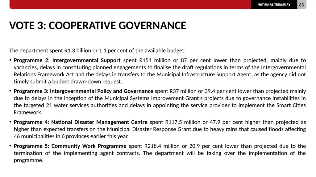2023/24 QUARTER 1 SPENDING OUTCOMES Standing - slide 85 of 92