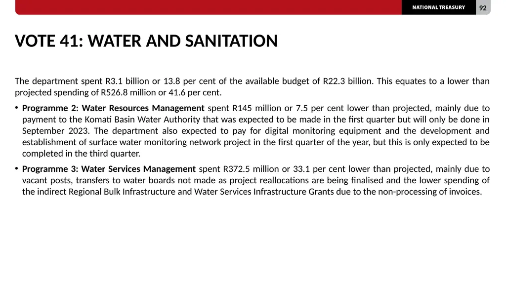 2023/24 QUARTER 1 SPENDING OUTCOMES Standing - slide 92 of 92