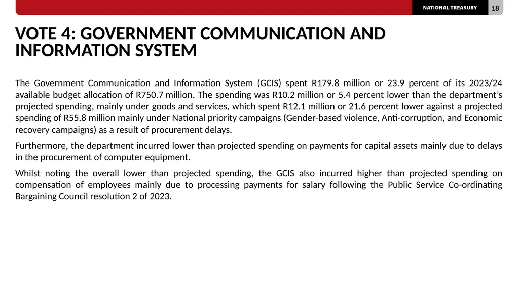 2023/24 QUARTER 1 SPENDING OUTCOMES Standing - slide 18 of 92