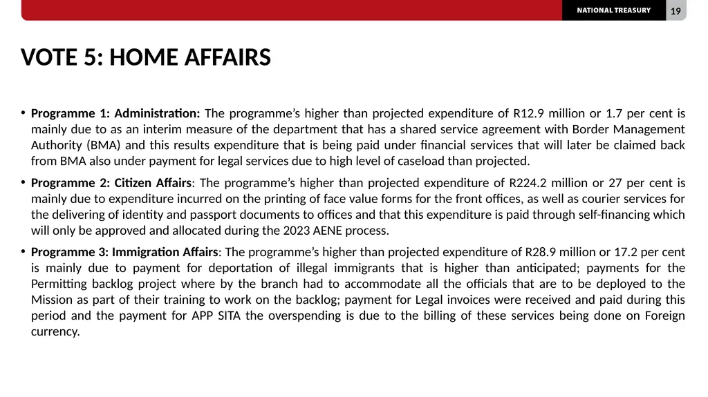 2023/24 QUARTER 1 SPENDING OUTCOMES Standing - slide 19 of 92