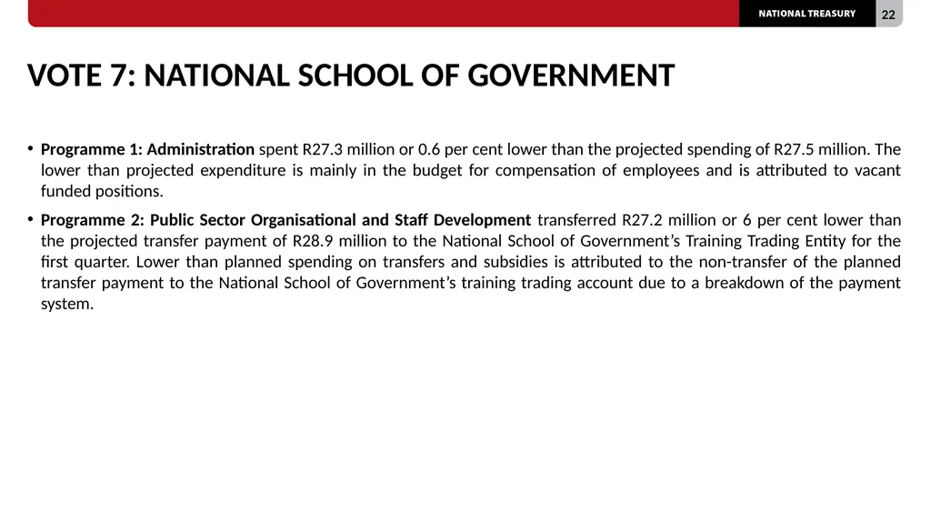 2023/24 QUARTER 1 SPENDING OUTCOMES Standing - slide 22 of 92