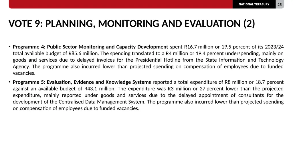 2023/24 QUARTER 1 SPENDING OUTCOMES Standing - slide 25 of 92