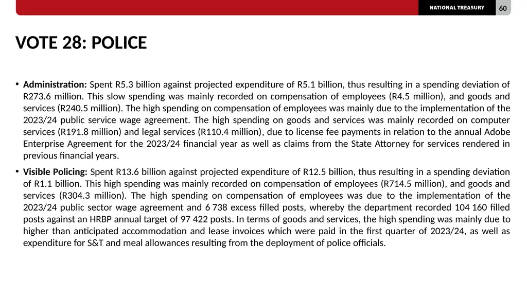 2023/24 QUARTER 1 SPENDING OUTCOMES Standing - slide 60 of 92