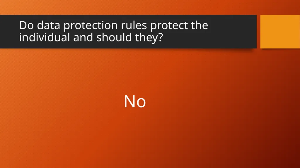 Is Data Protection a Fundamental Right Protecting - slide 13 of 14
