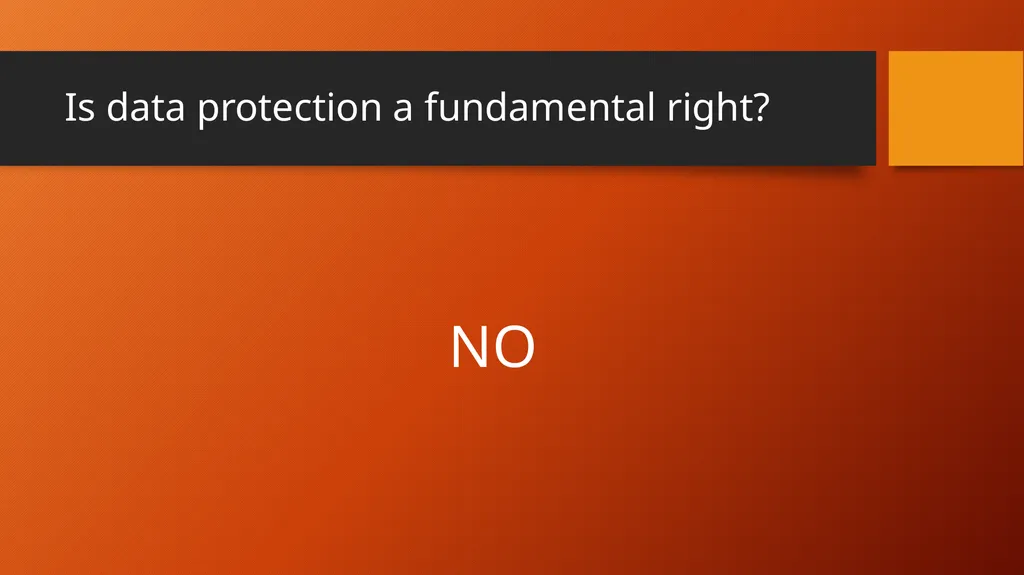 Is Data Protection a Fundamental Right Protecting - slide 14 of 14