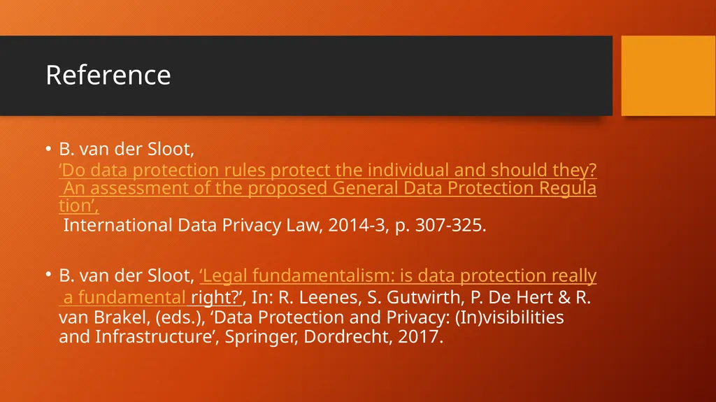 Is Data Protection a Fundamental Right Protecting - slide 2 of 14