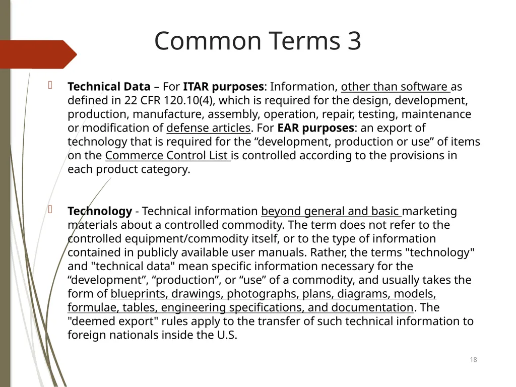 2022 Export Compliance Refresher Mississippi State - slide 18 of 27
