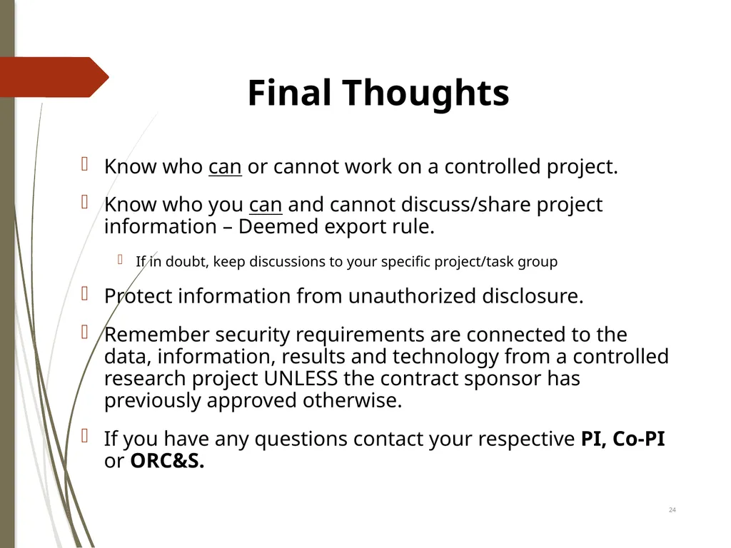 2022 Export Compliance Refresher Mississippi State - slide 24 of 27