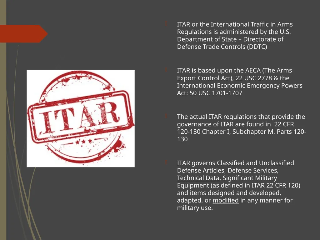2022 Export Compliance Refresher Mississippi State - slide 9 of 27