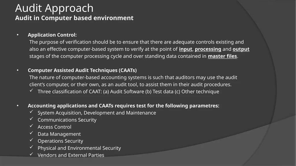Audit Documentation / Other important Standards - slide 12 of 25