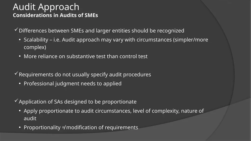 Audit Documentation / Other important Standards - slide 6 of 25