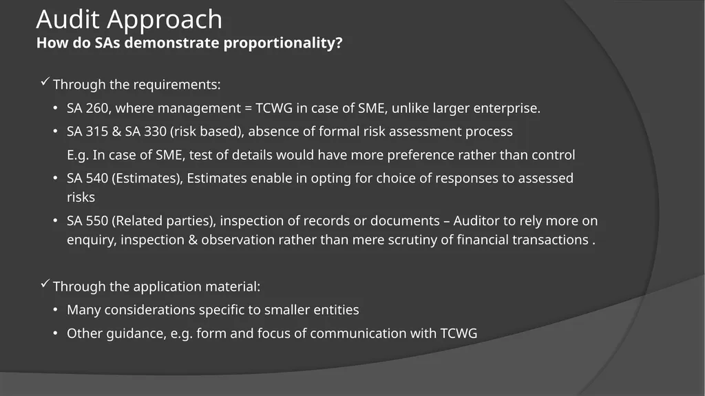 Audit Documentation / Other important Standards - slide 7 of 25