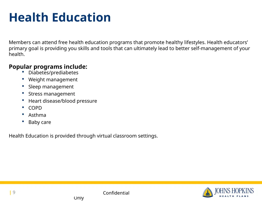 Available to: Johns Hopkins Hospital, Johns - slide 9 of 16