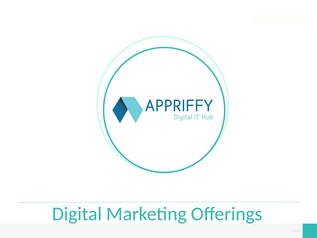 Digital Marketing Offerings Our Services Appriffy