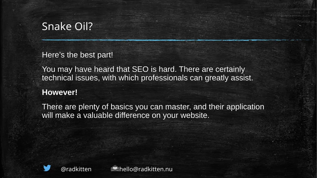 Don’t Be A Search Engine Optimist By: Angela - slide 4 of 11