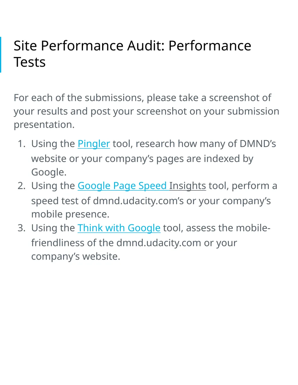 Project 4: SEO Audit Part 1 Plan your Audit - slide 14 of 19