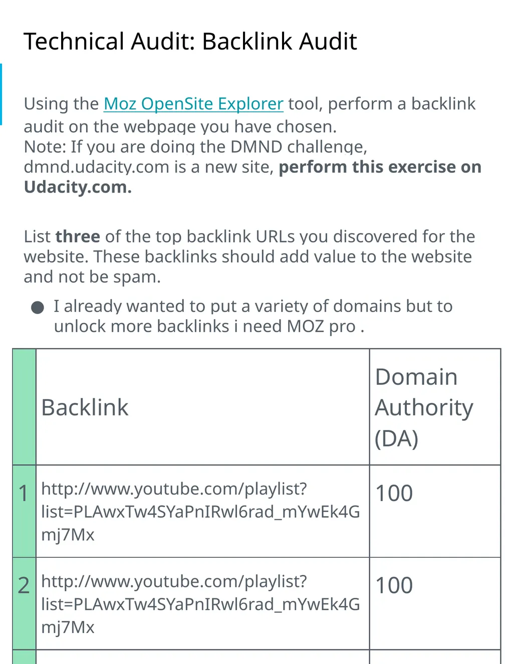 Project 4: SEO Audit Part 1 Plan your Audit - slide 11 of 19