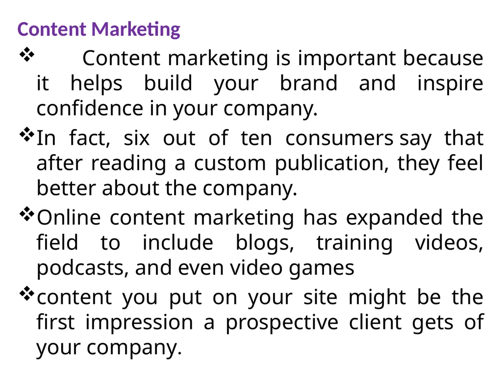 Basics of Building an Online Marketing Building a - slide 3 of 8
