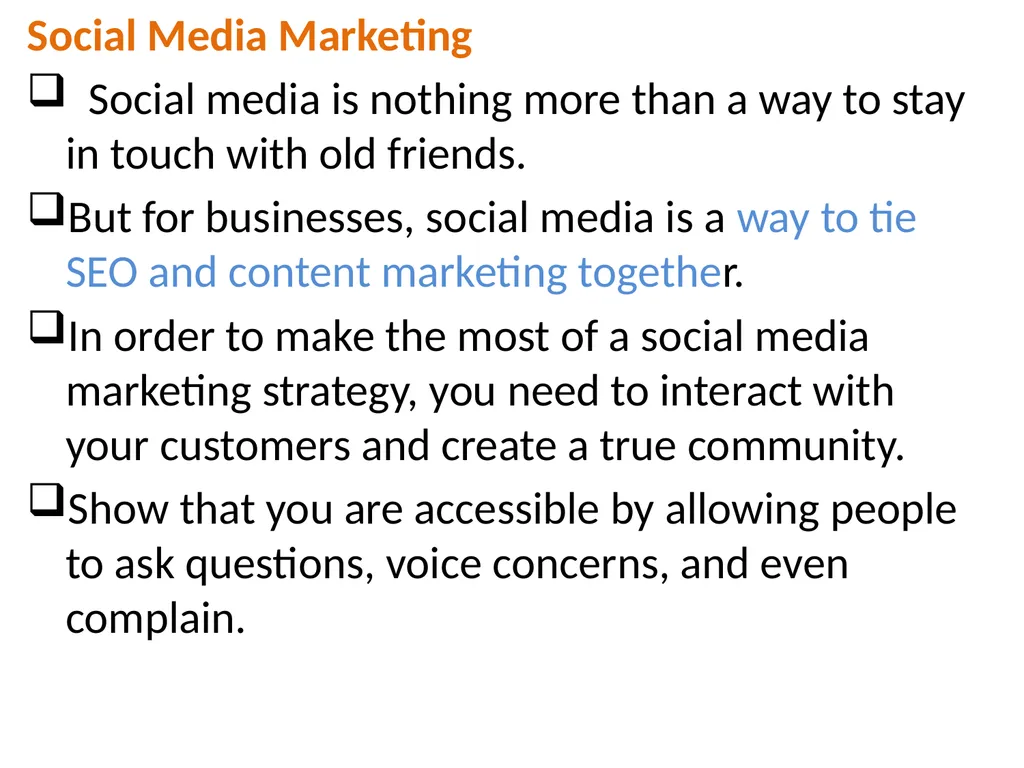 Basics of Building an Online Marketing Building a - slide 5 of 8