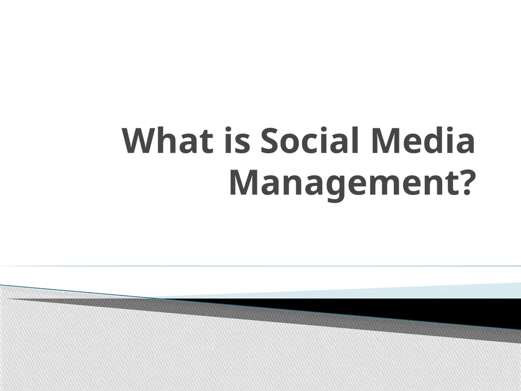 What is Social Media Management? Social media